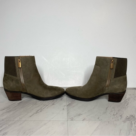 Vionic Shantelle Gray Green Nubuck Bootie 7 1/2 - Picture 5 of 14